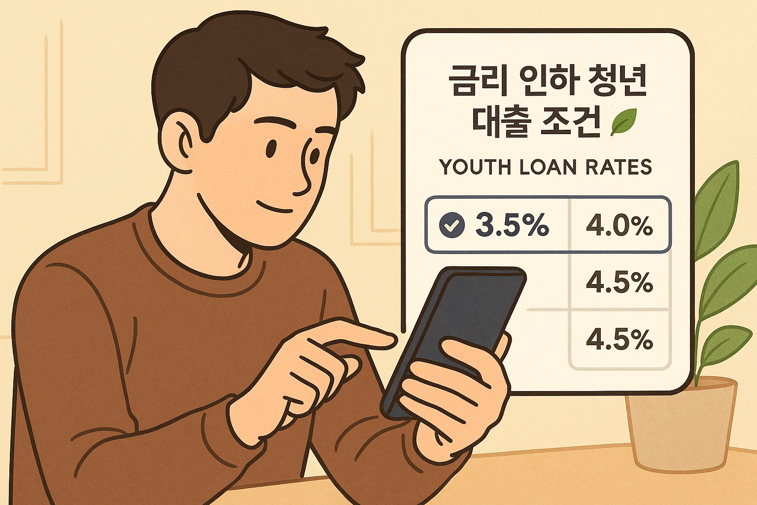 💰 금리 인하 청년 대출 조건 — 2025년 현실적인 기준 총정리